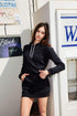 WOMEN'S FLEX FLEECE HOODED DRESS - BRANIO