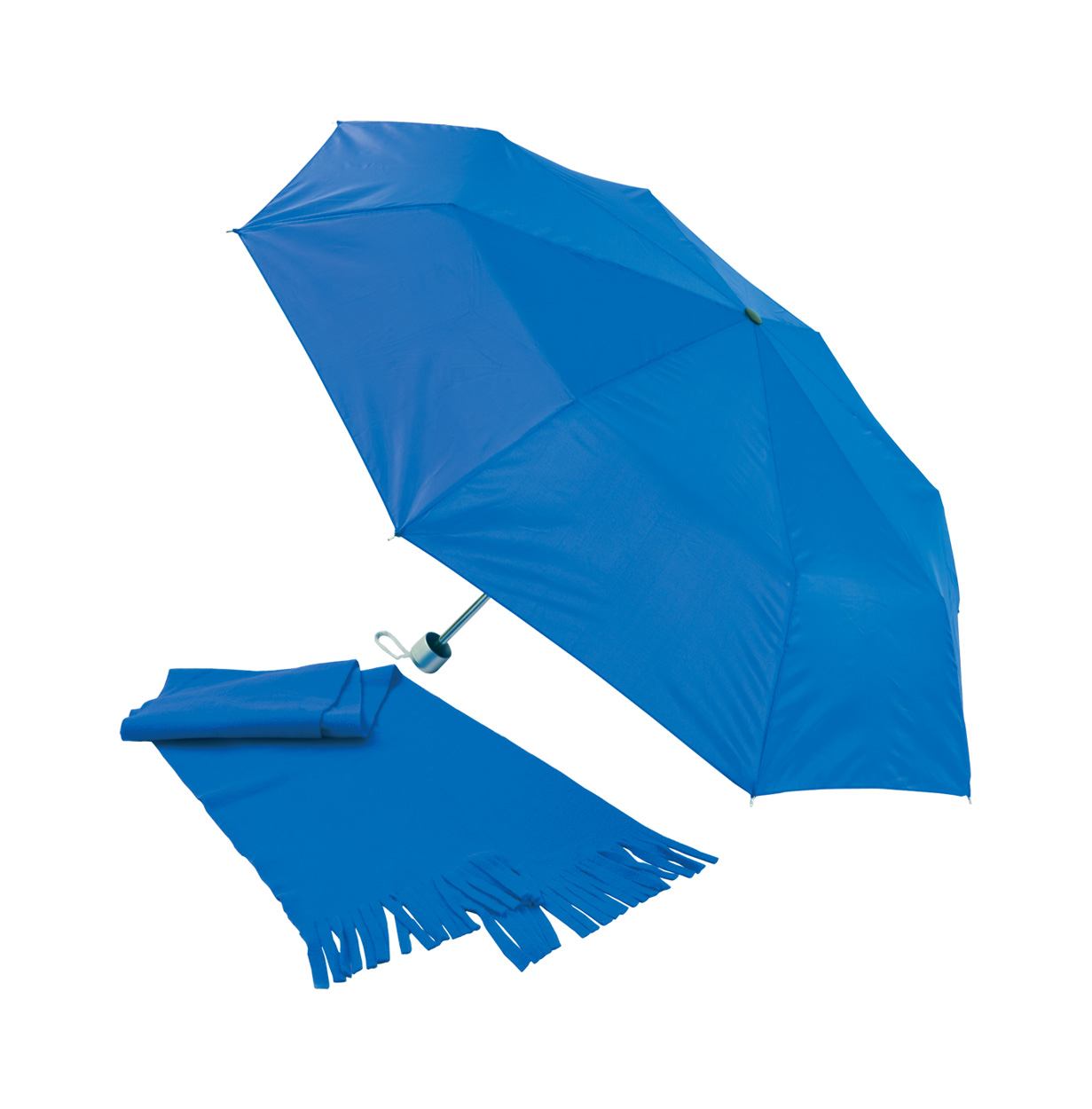 Set fular polar si umbrela manuala albastra BAP731639