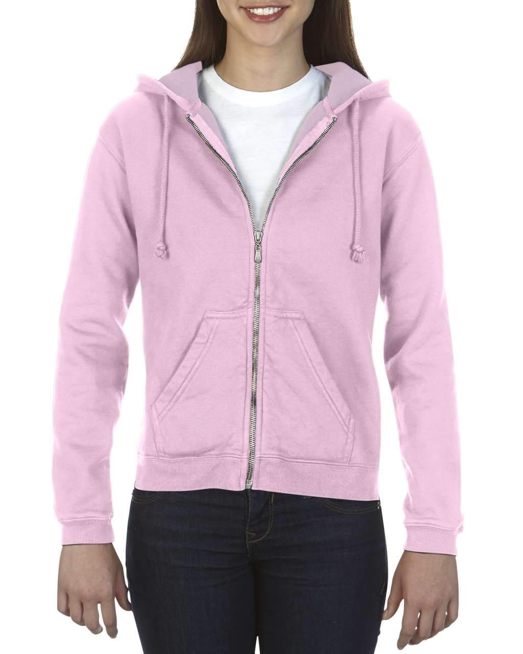 LADIES' FULL ZIP HOODED SWEATSHIRT - BRANIO