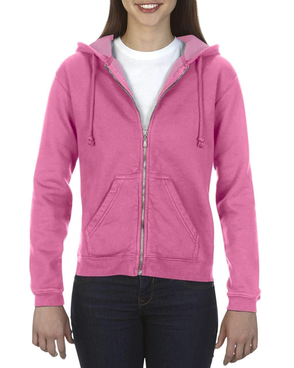 LADIES' FULL ZIP HOODED SWEATSHIRT - BRANIO