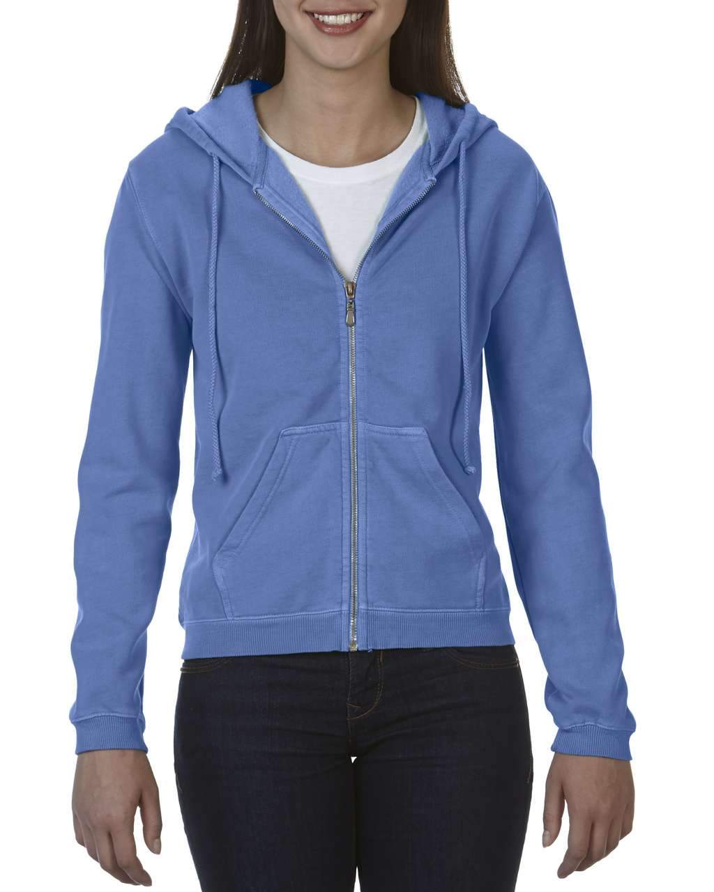 LADIES' FULL ZIP HOODED SWEATSHIRT - BRANIO