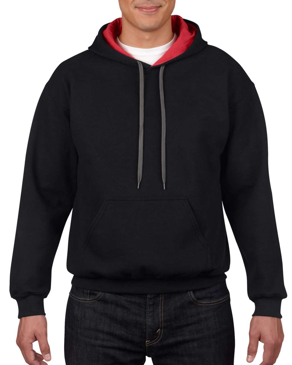 HEAVY BLEND™ ADULT CONTRAST HOODED SWEATSHIRT