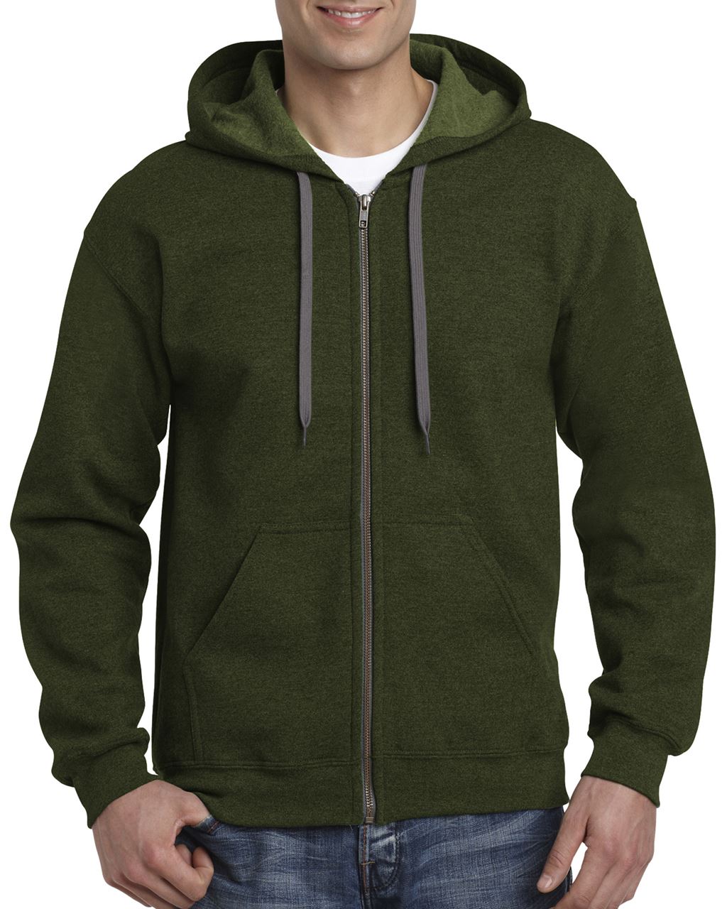 HEAVY BLEND™ VINTAGE CLASSIC ADULT FULL ZIP HOODED SWEATSHIRT