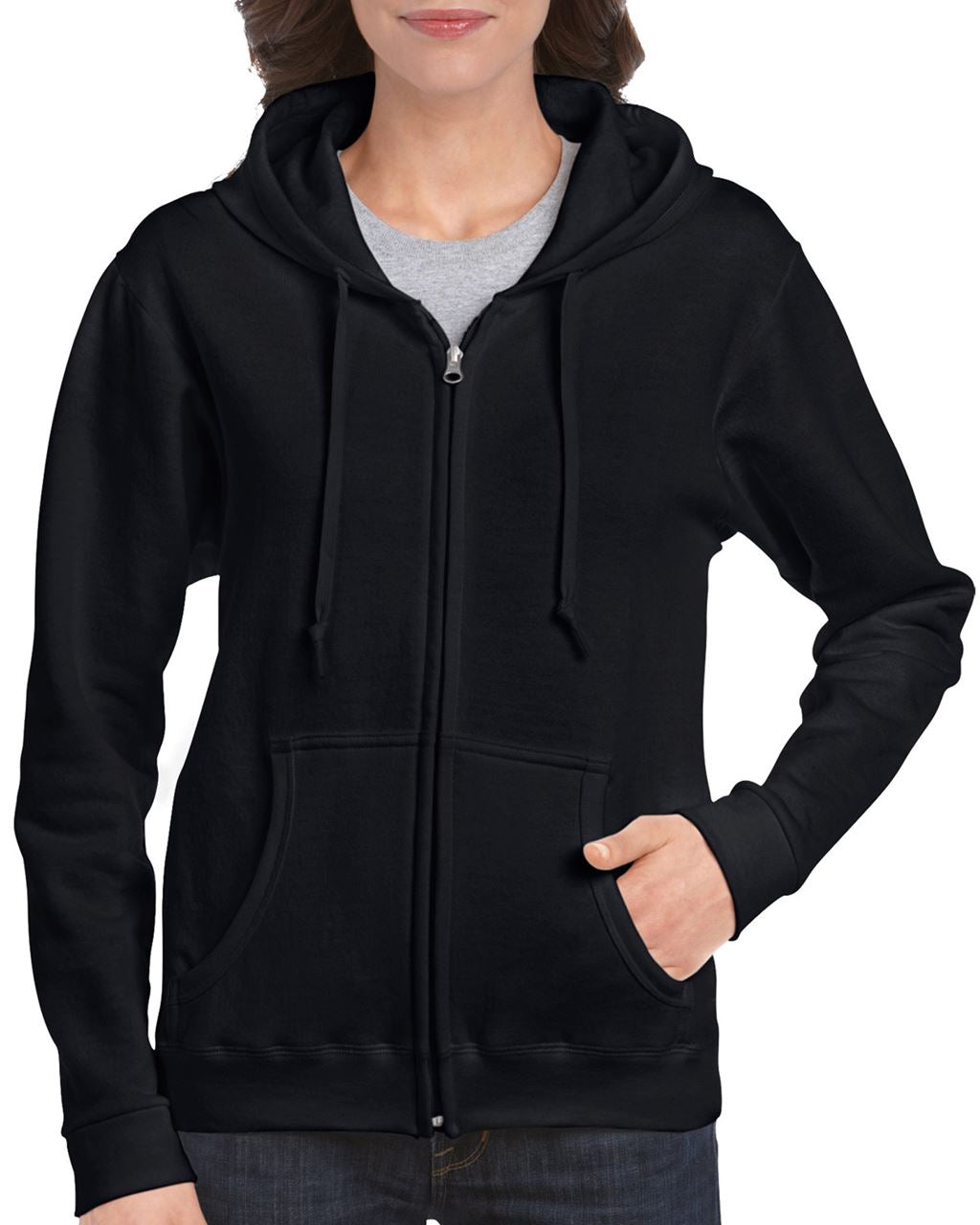 HEAVY BLEND™ LADIES' FULL ZIP HOODED SWEATSHIRT