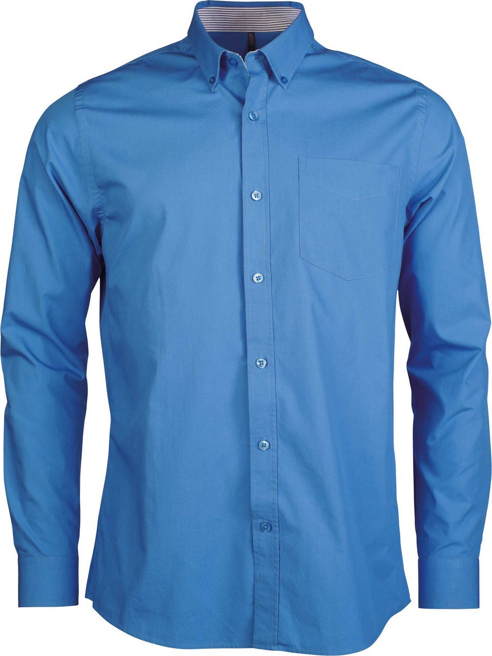 LONG-SLEEVED WASHED COTTON POPLIN SHIRT