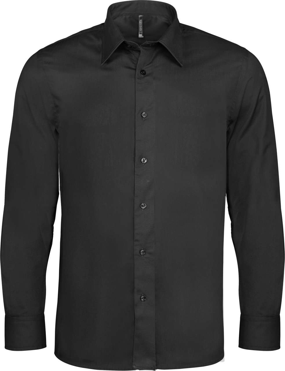 LONG-SLEEVED COTTON/ELASTANE SHIRT