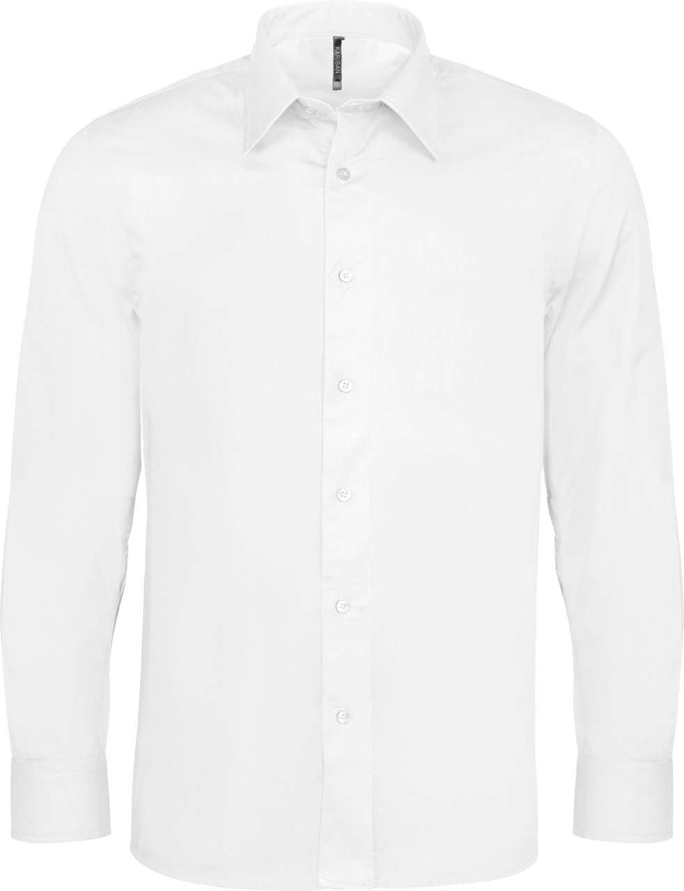 LONG-SLEEVED COTTON/ELASTANE SHIRT