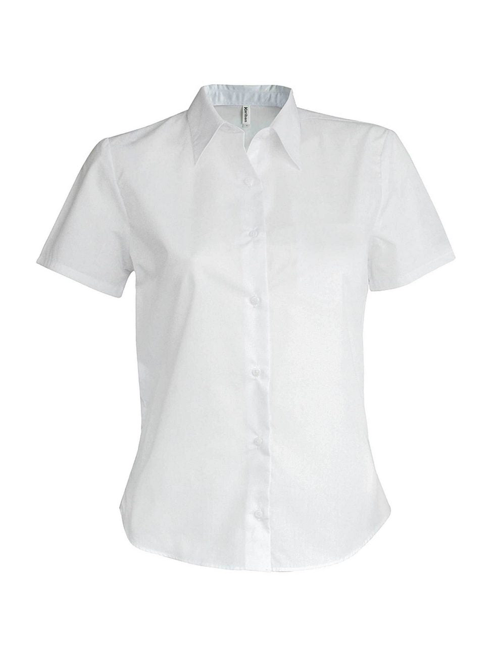 LADIES' SHORT-SLEEVED COTTON/ELASTANE SHIRT