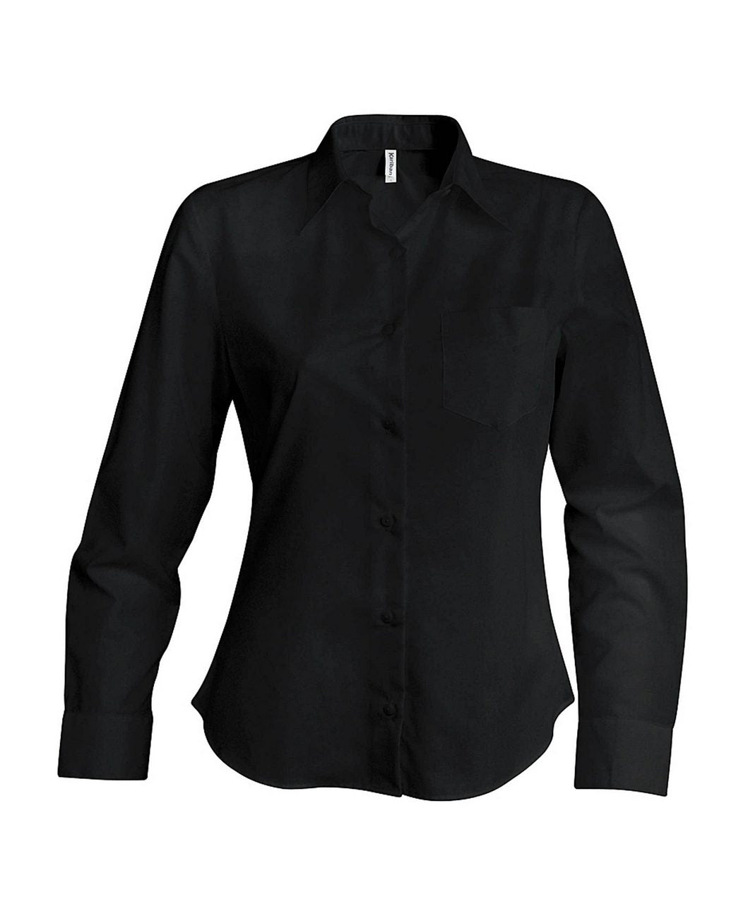 LADIES' LONG-SLEEVED COTTON POPLIN SHIRT