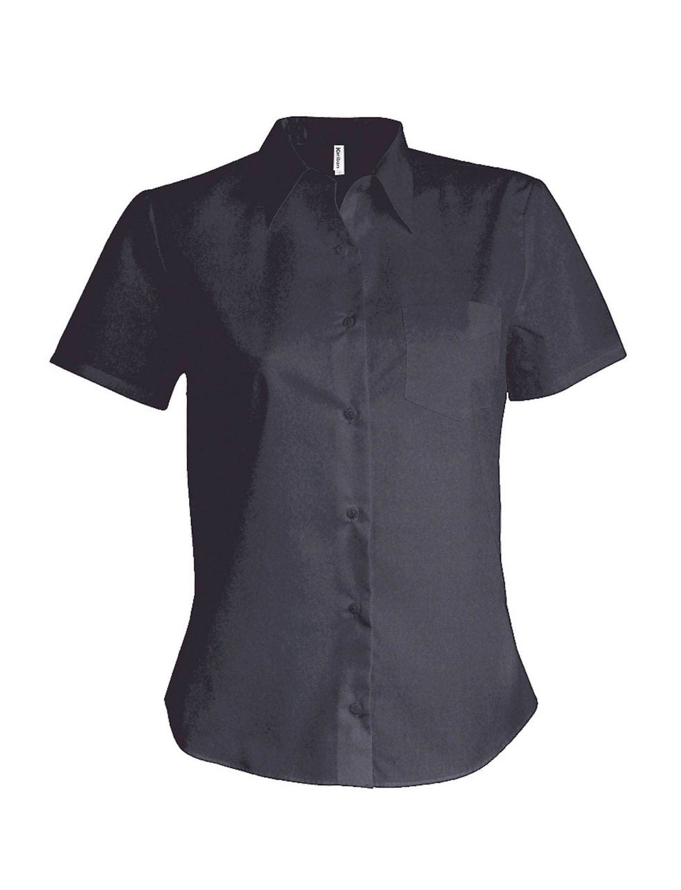 LADIES' SHORT-SLEEVED COTTON POPLIN SHIRT