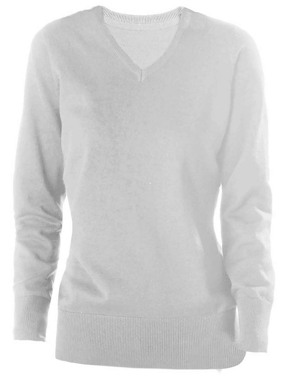 LADIES' V-NECK JUMPER