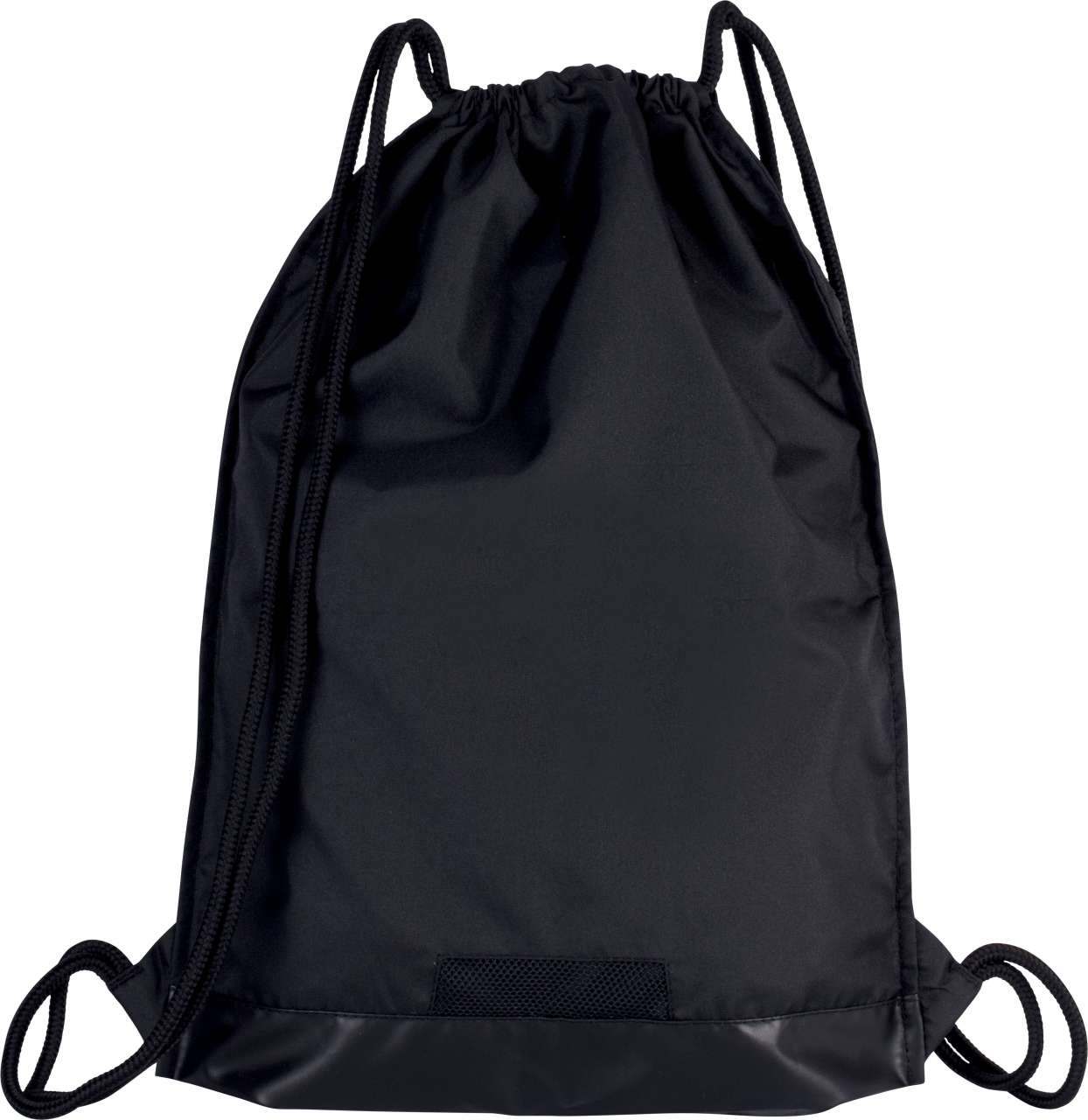 DRAWSTRING BAG WITH ZIPPED POCKET
