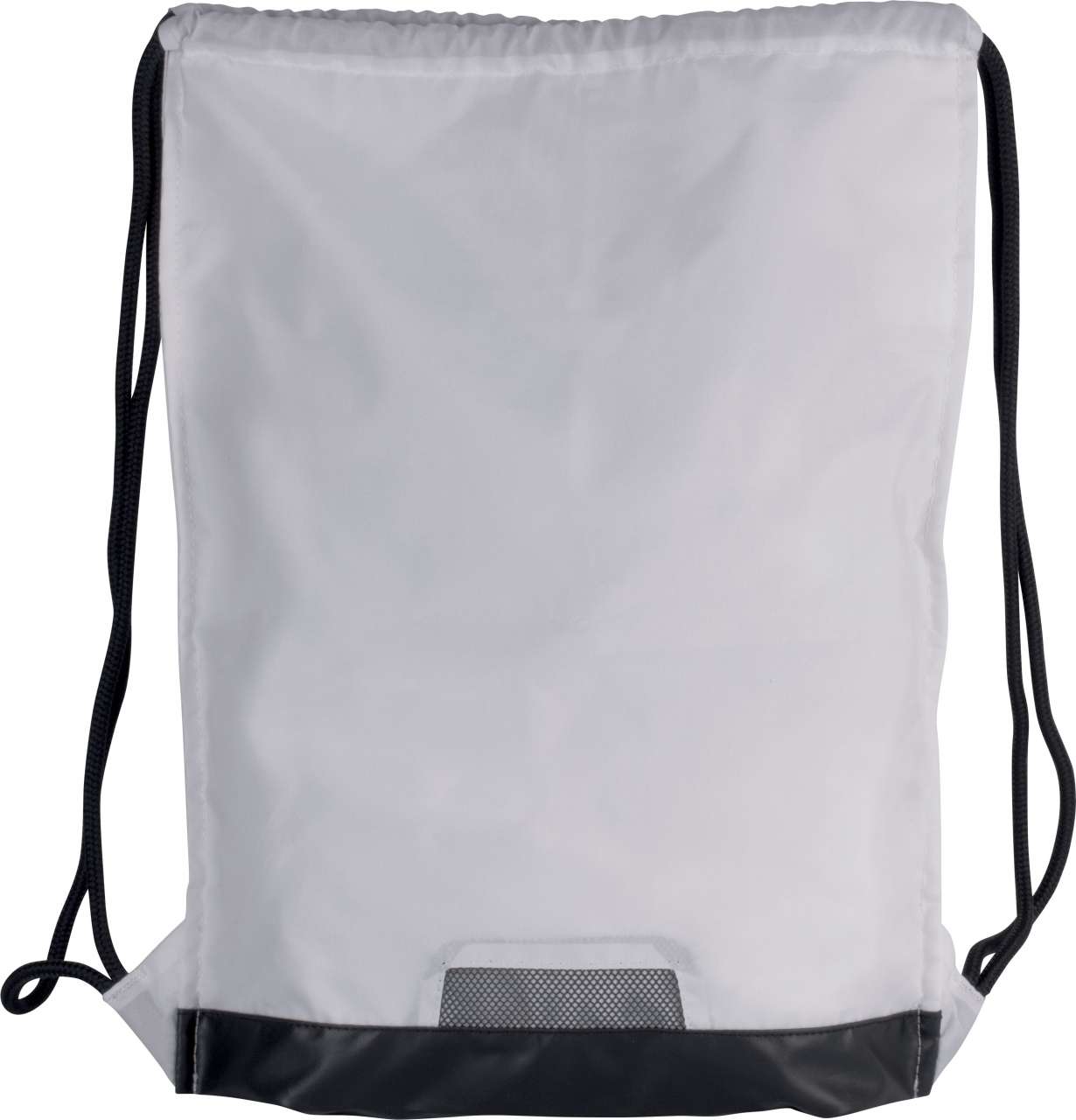 DRAWSTRING BAG WITH ZIPPED POCKET