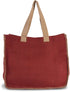 JUTE BAG WITH CONTRAST STITCHING