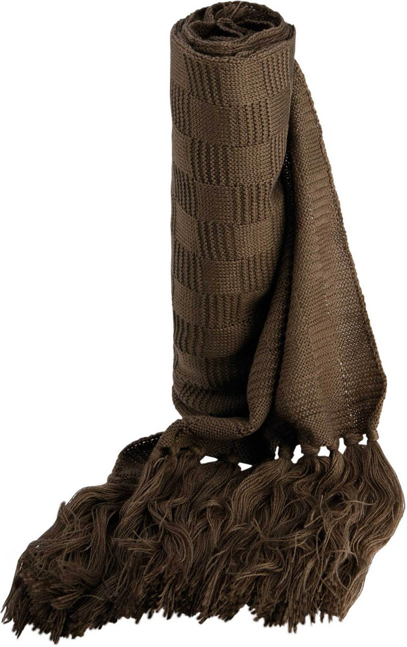 JACQUARD KNITTED SCARF