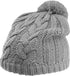 CABLE KNIT POM POM BEANIE
