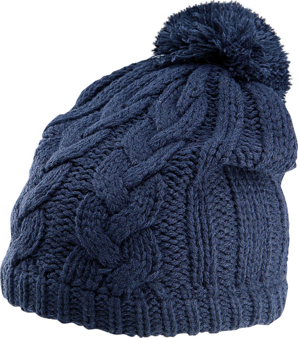 CABLE KNIT POM POM BEANIE