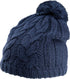CABLE KNIT POM POM BEANIE