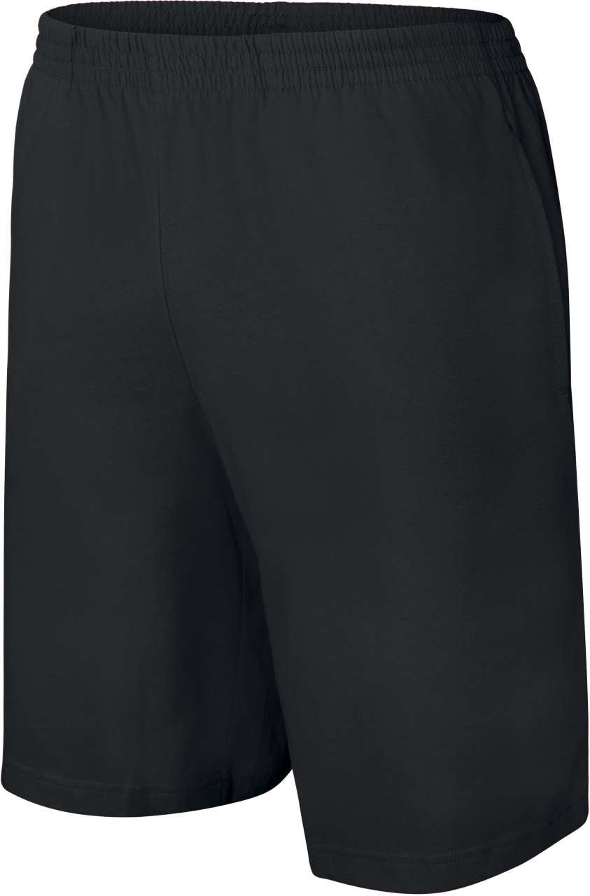 Pantaloni scurti pentru barbati confectionati din bumbac, prevazuti cu doua buzunare laterale si buzunar la spate B521