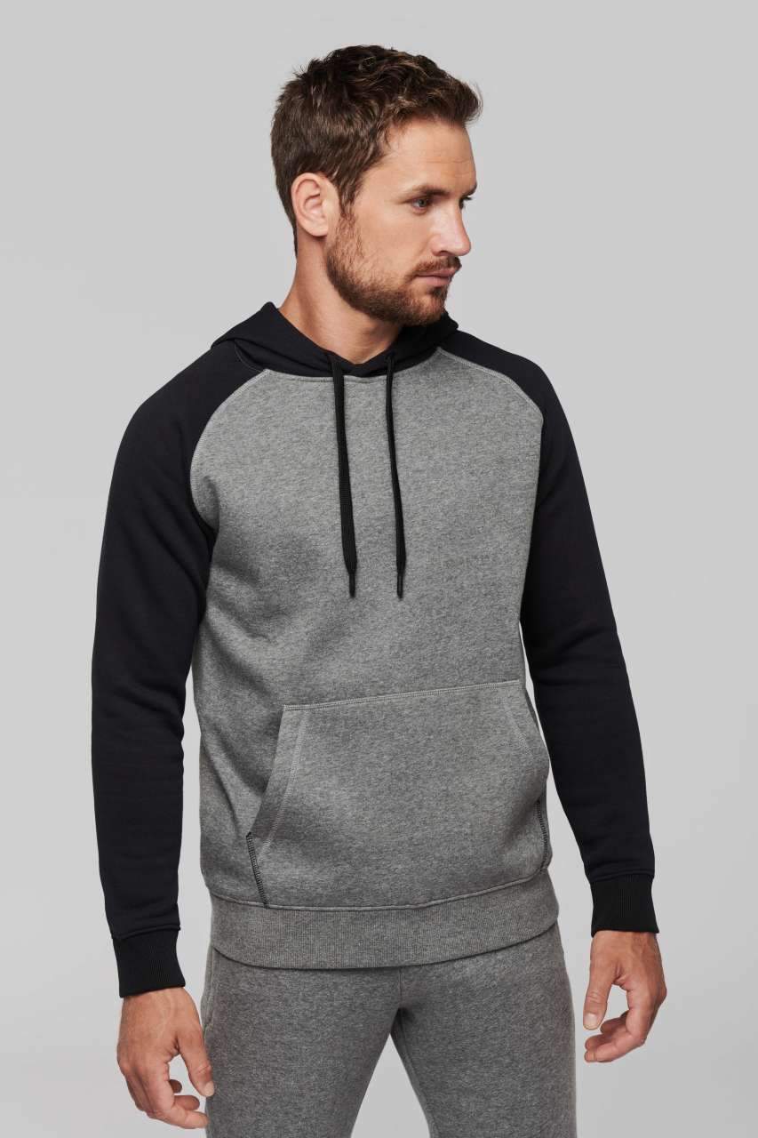 ADULT TWO-TONE HOODED SWEATSHIRT - BRANIO