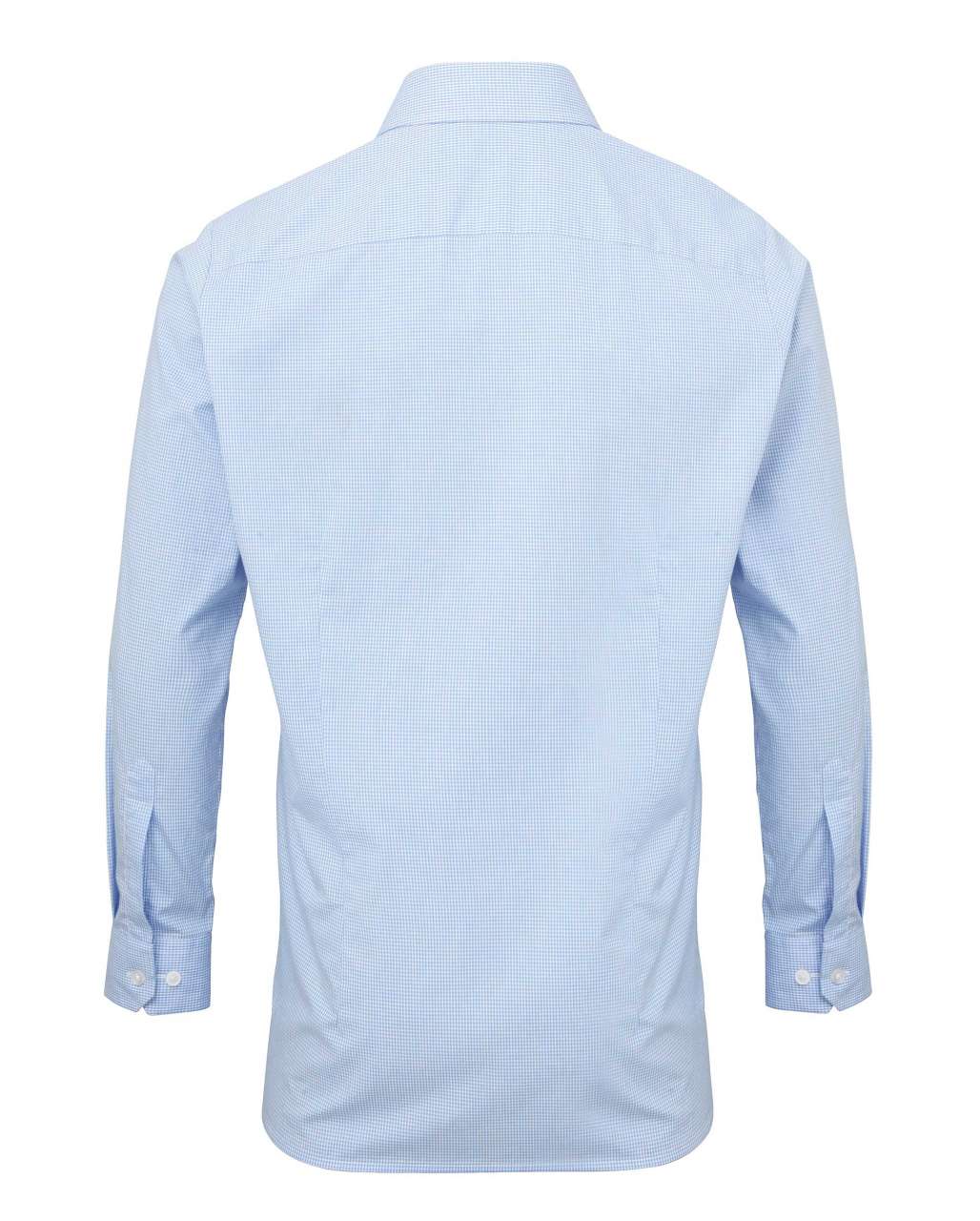 MEN’S LONG SLEEVE GINGHAM MICROCHECK SHIRT
