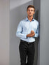 MEN’S STRETCH FIT POPLIN LONG SLEEVE COTTON SHIRT