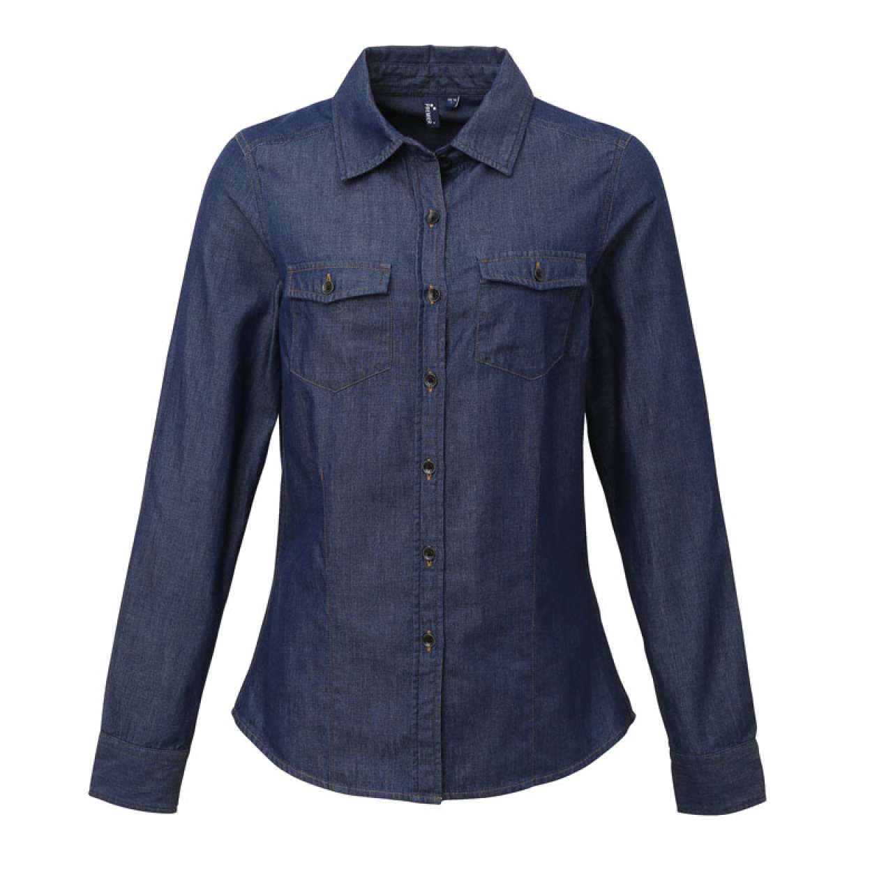 LADIES’ JEANS STITCH DENIM SHIRT