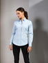 LADIES’ STRETCH FIT POPLIN LONG SLEEVE COTTON SHIRT