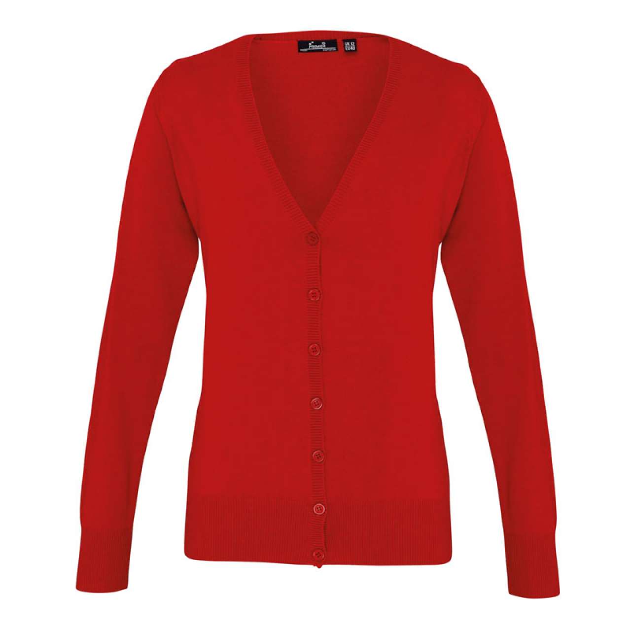 LADIES’ BUTTON THROUGH KNITTED CARDIGAN