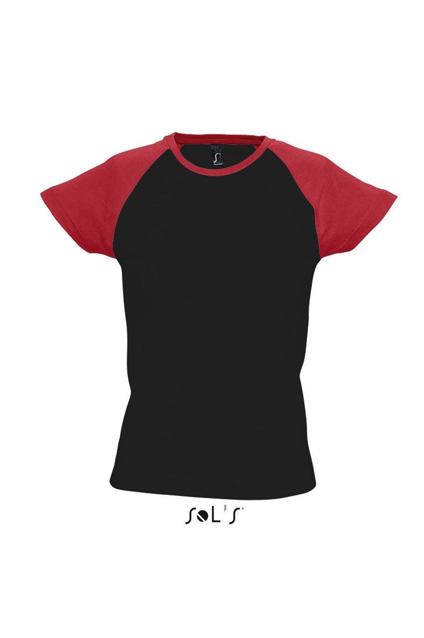 MILKY Tricou pentru femei Rosu-Negru B407