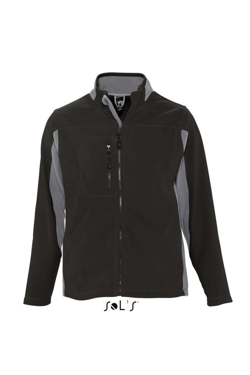 NORDIC MEN’S BICOLOR ZIPPED FLEECE JACKET