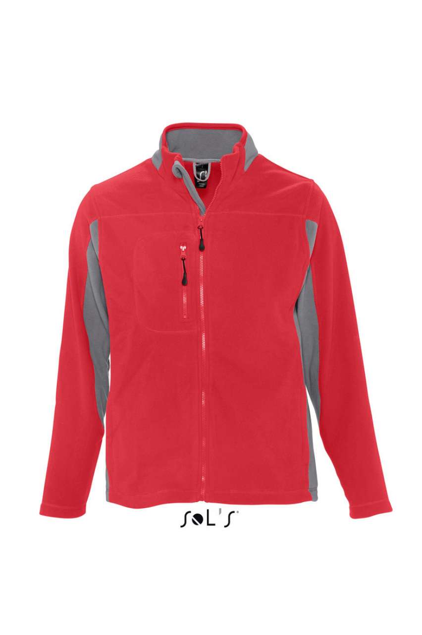 NORDIC MEN’S BICOLOR ZIPPED FLEECE JACKET